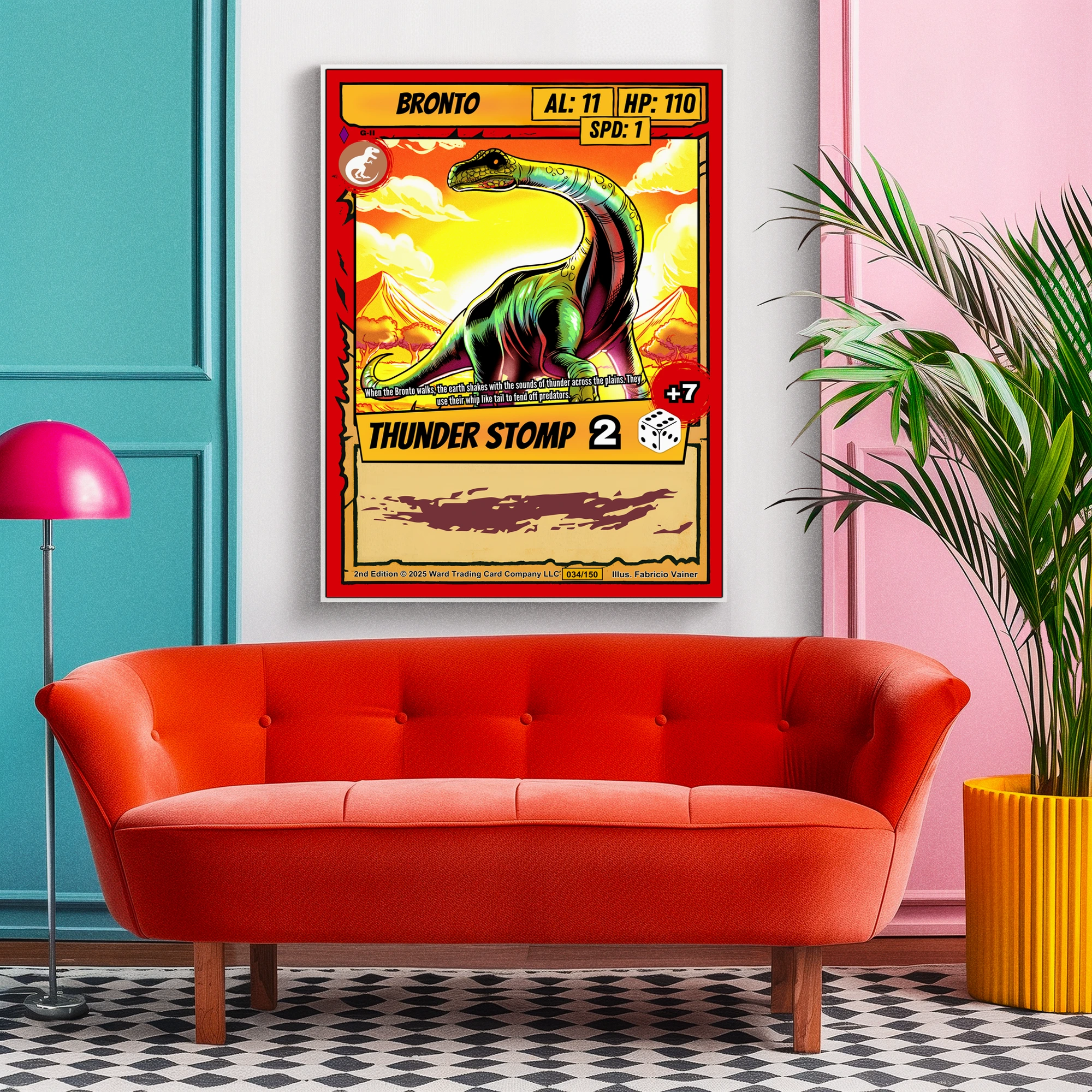 Bronto Canvas Art Print from Ward TCG - Image 5