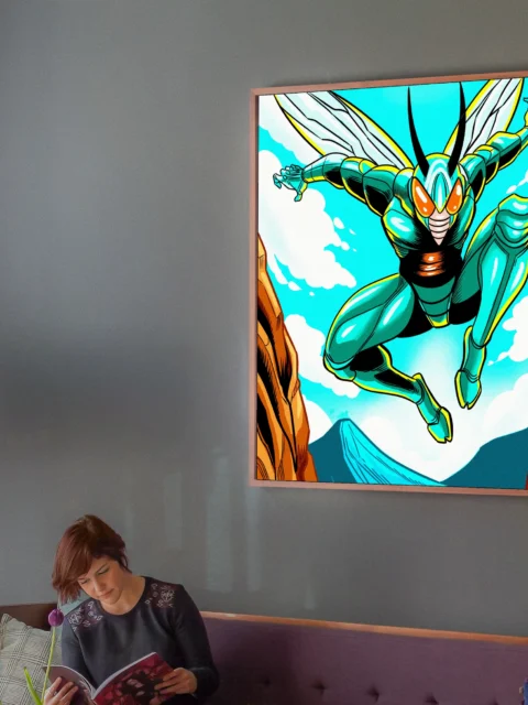 Bug Man Art Fantasy Canvas Print from Ward TCG