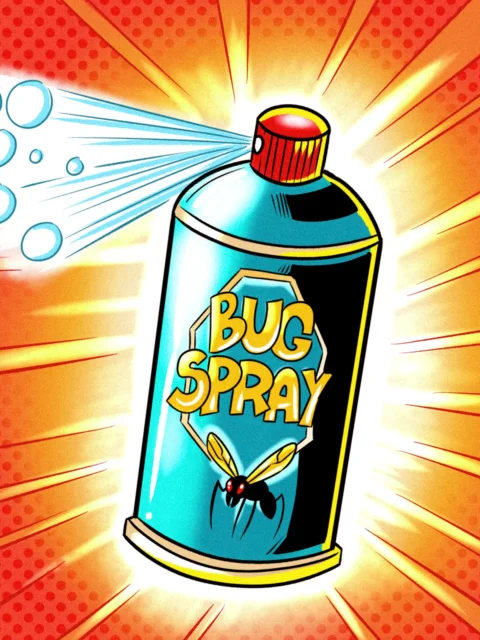 Alternative view of Bug Spray Art Fantasy Canvas Artwork from Ward TCG