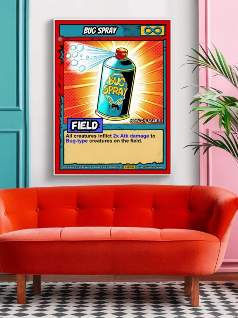 Bug Spray Canvas Wall Art from Ward TCG