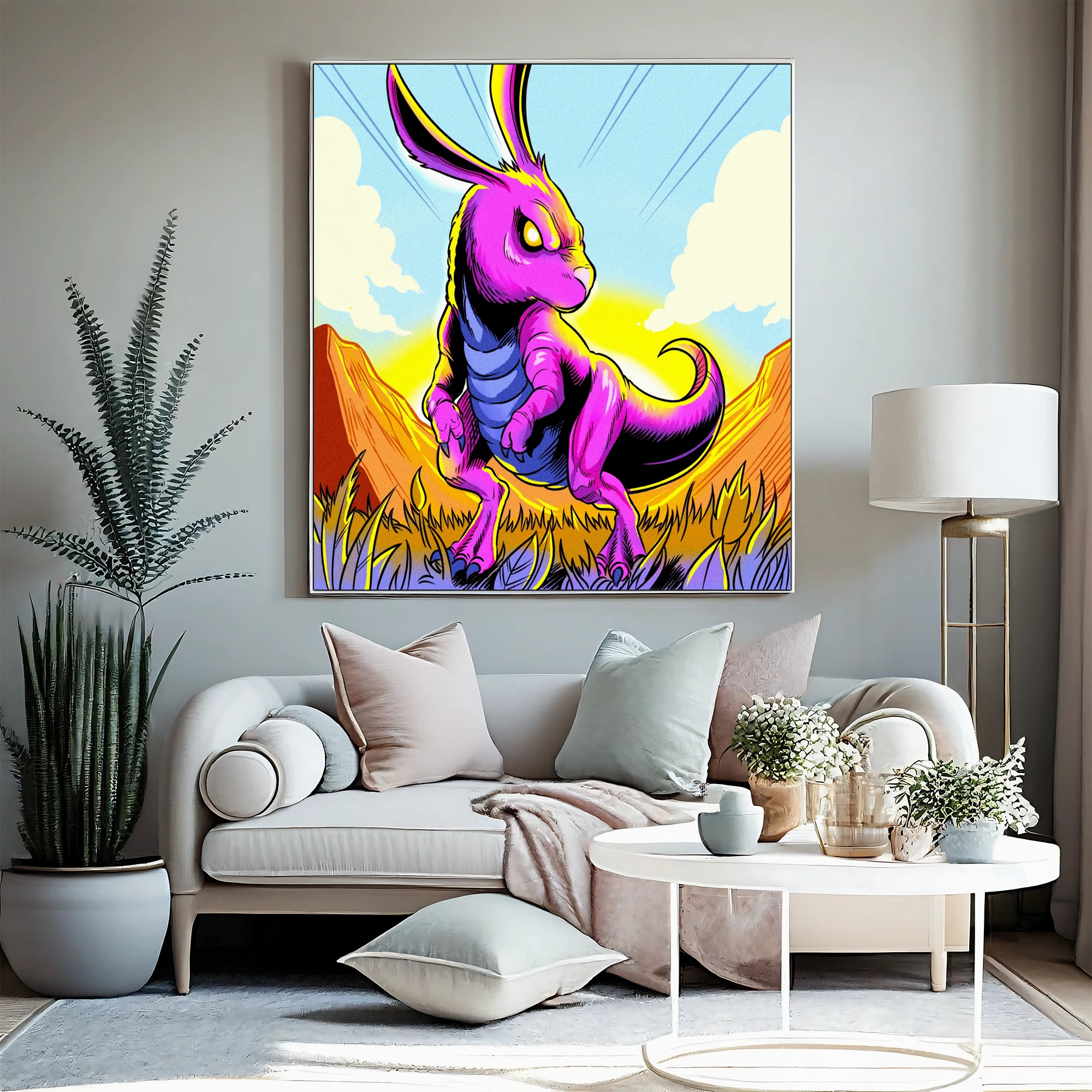 Bunnysaurus Art Fantasy Wall Art from Ward TCG - Image 3