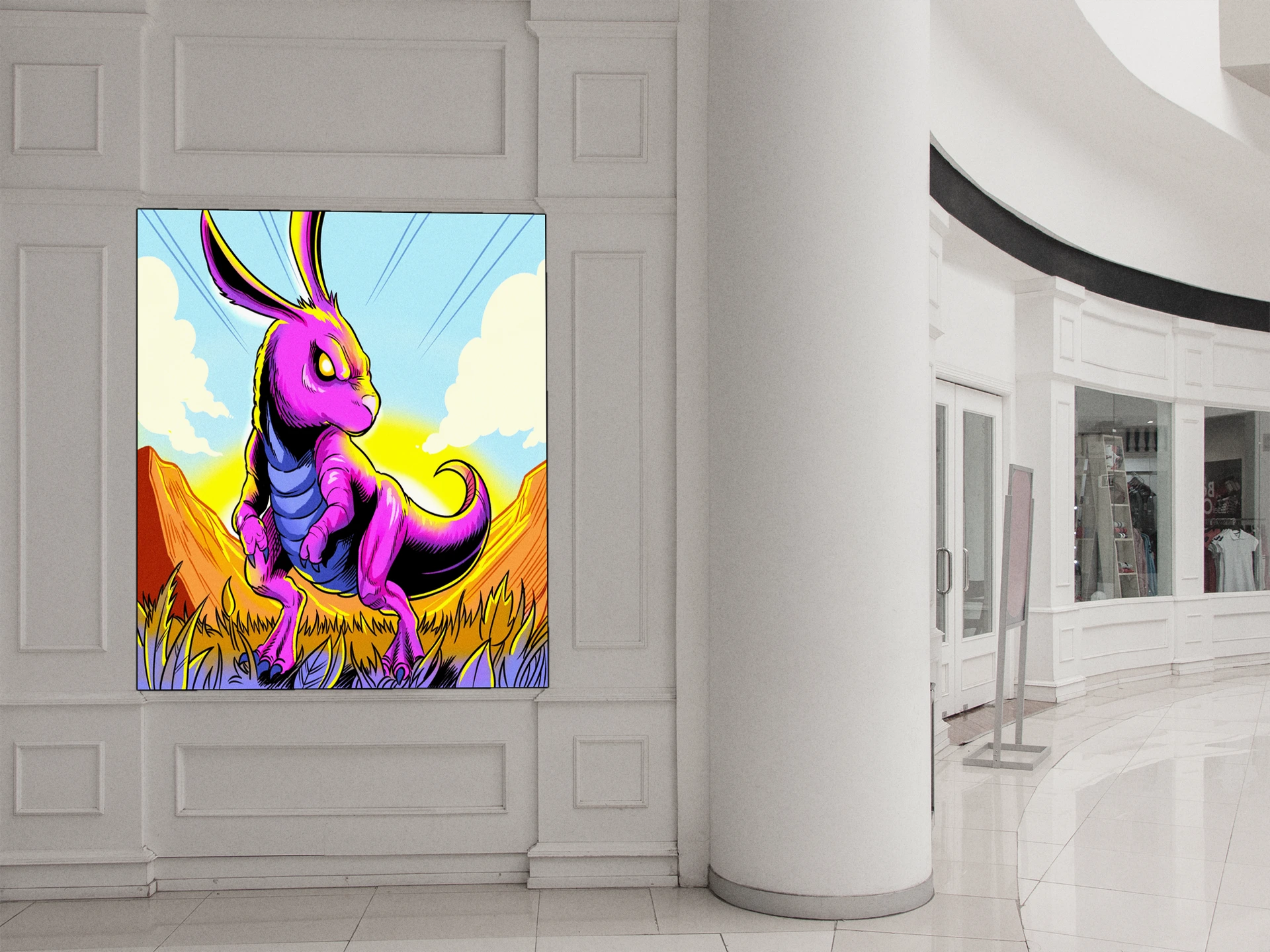 Bunnysaurus Art Fantasy Wall Art from Ward TCG - Image 4
