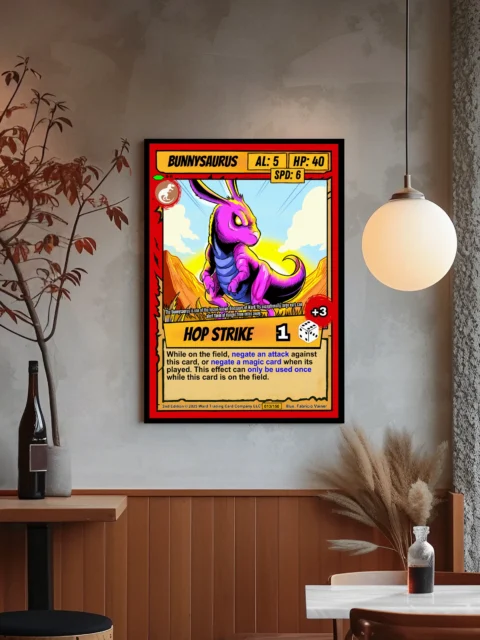 Bunnysaurus Canvas Print from Ward TCG