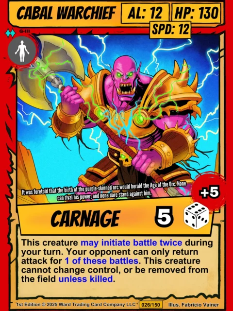 Alternative view of Cabal Warchief Canvas Wall Art from Ward TCG