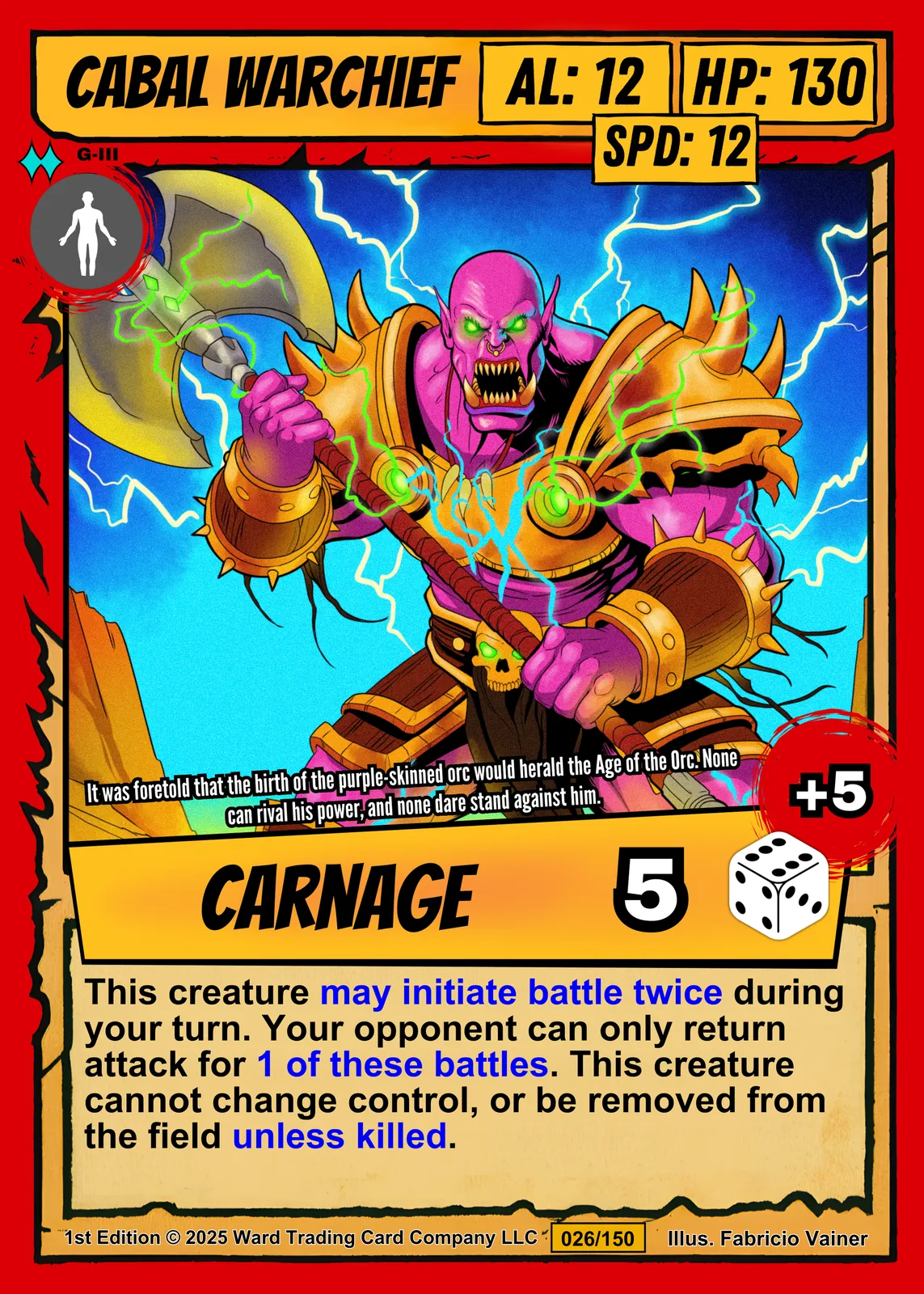 Cabal Warchief Canvas Wall Art from Ward TCG - Image 2