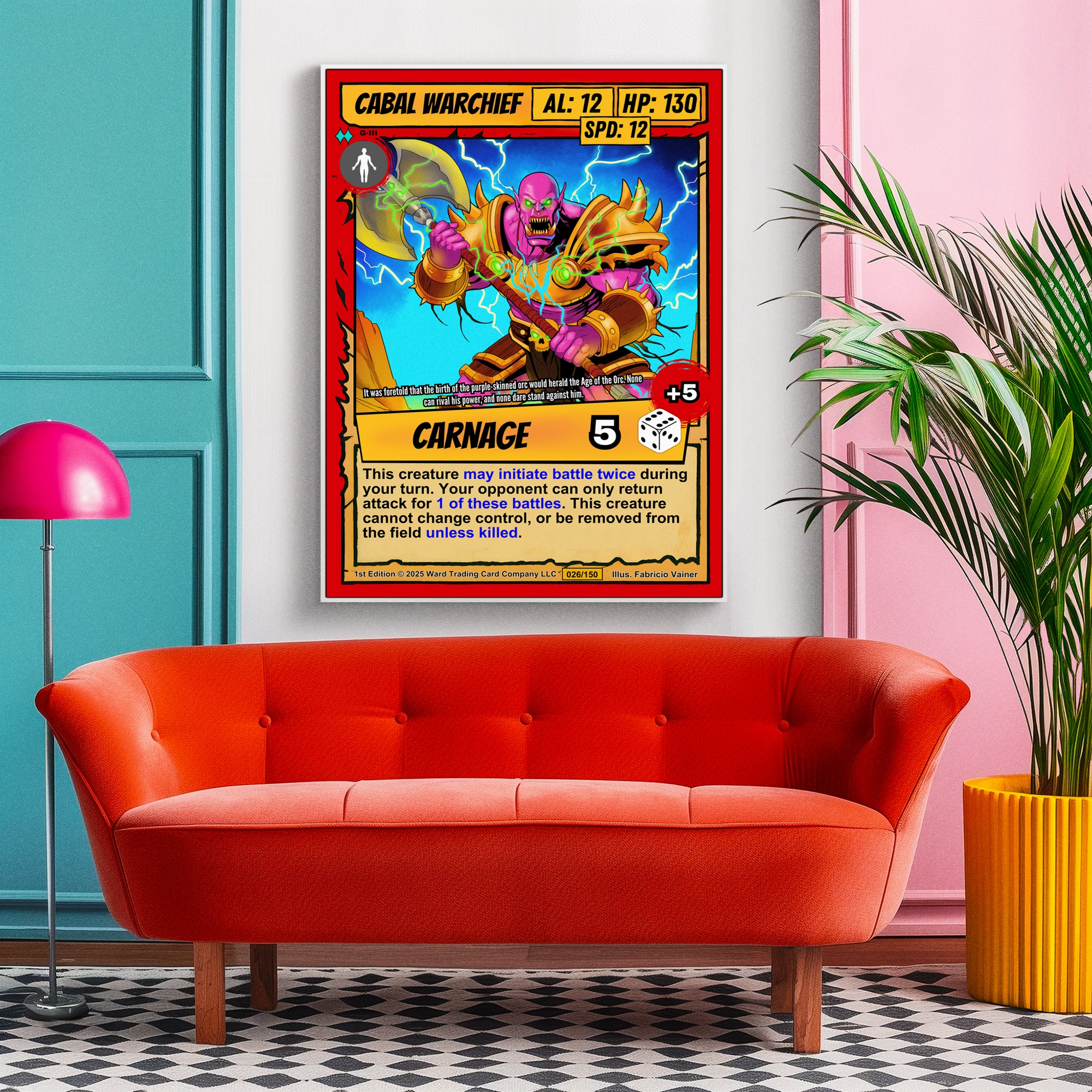 Cabal Warchief Canvas Wall Art from Ward TCG