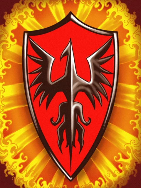 Alternative view of Card Back Art Fantasy Art Print from Ward TCG