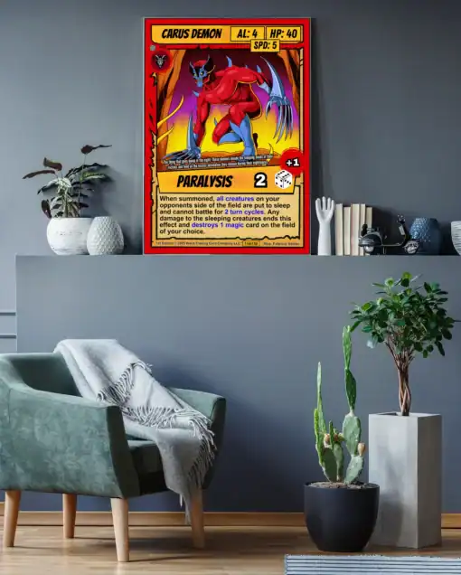 Carus Demon Ward TCG Canvas Print - Fabricio Vainer Art