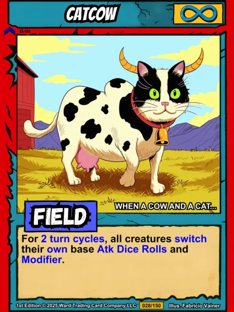 Alternative view of Catcow Canvas Print from Ward TCG