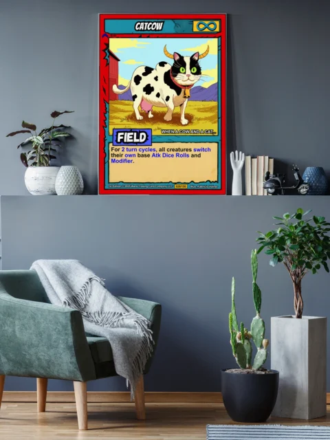 Catcow Canvas Print from Ward TCG