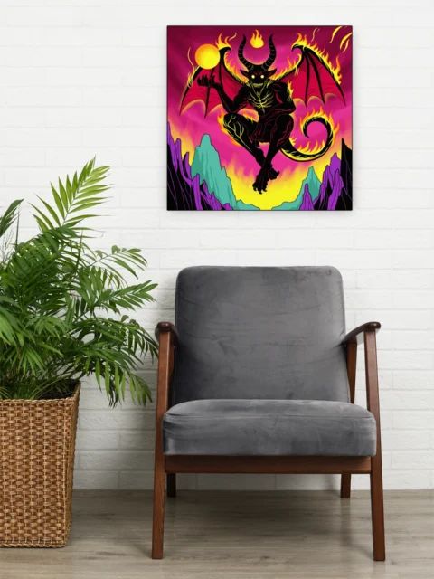 Chaos Demon Art Gallery Canvas Print from Ward TCG