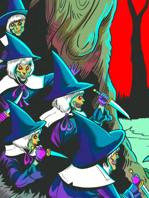 Alternative view of Children Of The Forest Art Canvas Print from Ward TCG