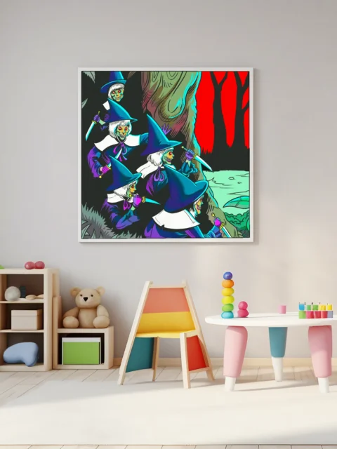 Children Of The Forest Art Canvas Print from Ward TCG