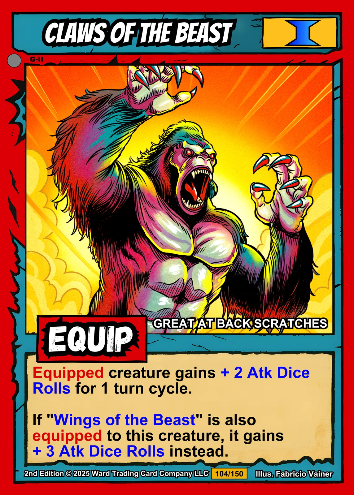 Claws Of The Beast Fantasy Canvas Artwork from Ward TCG - Image 2