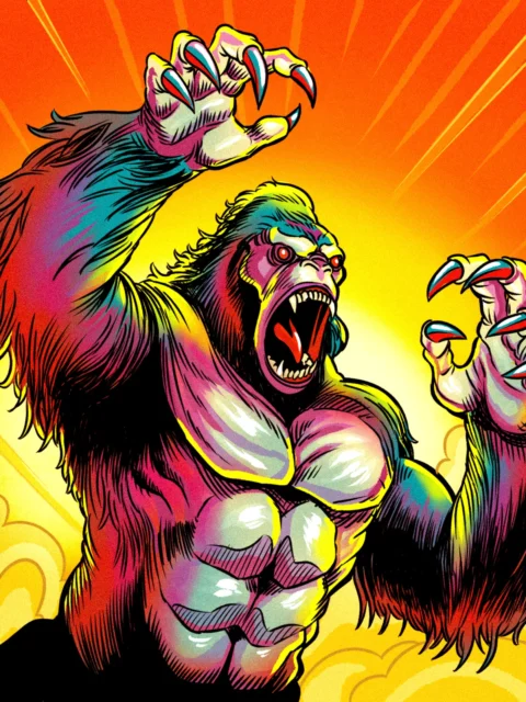 Alternative view of Claws Of The Beast Art Canvas Wall Art from Ward TCG