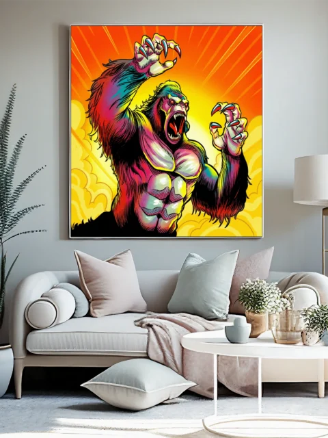 Claws Of The Beast Art Canvas Wall Art from Ward TCG