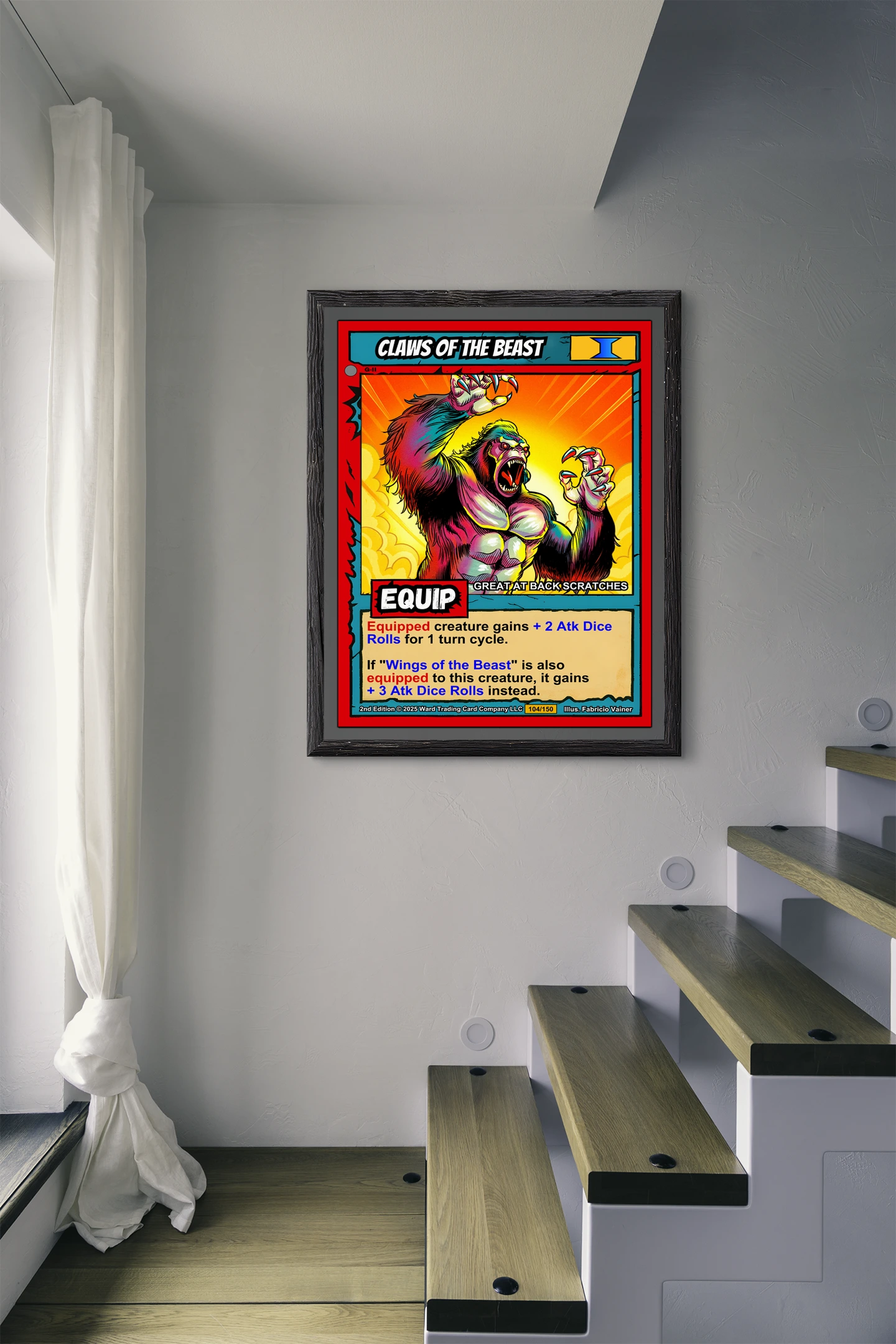 Claws Of The Beast Fantasy Canvas Artwork from Ward TCG - Image 3