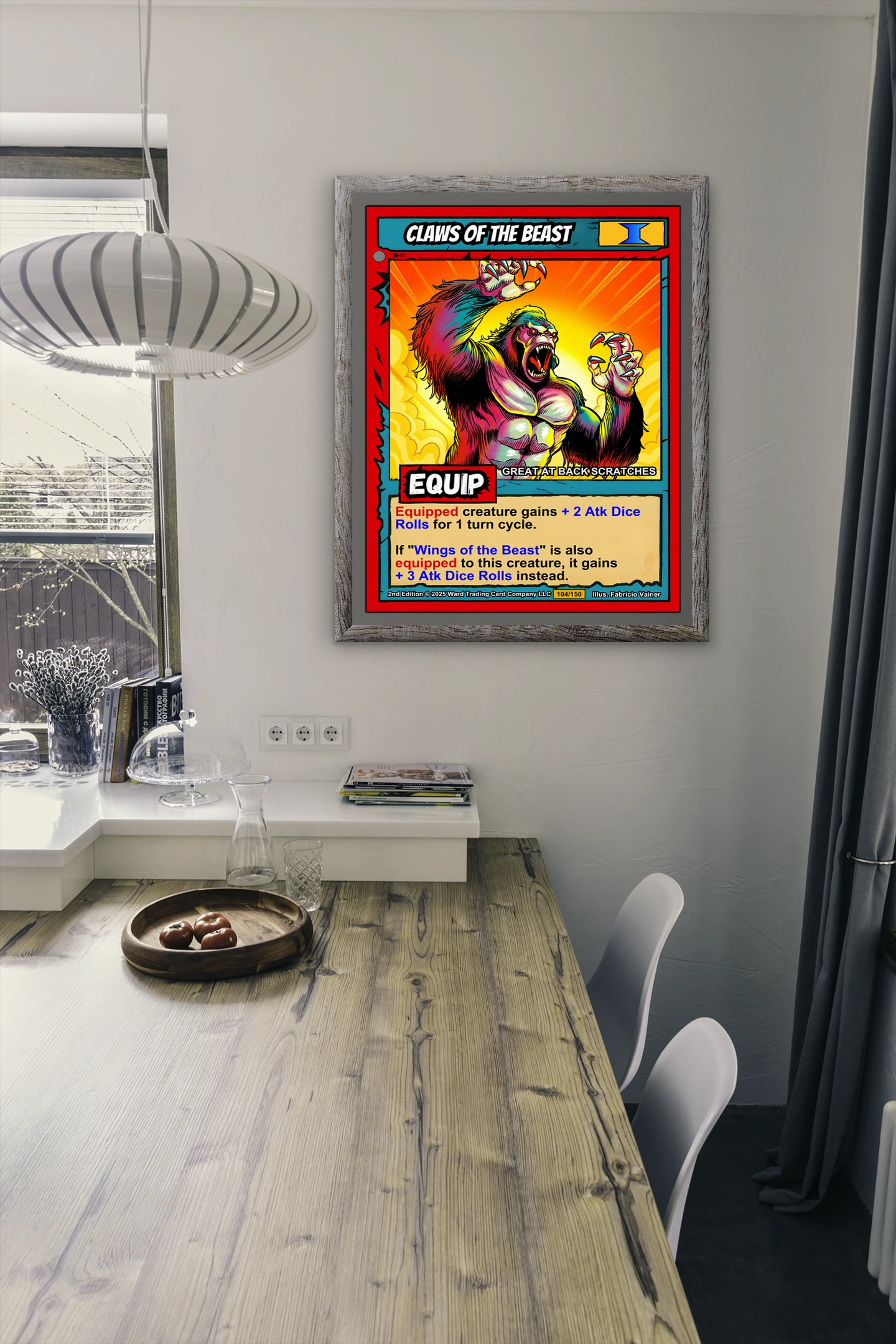 Claws Of The Beast Fantasy Canvas Artwork from Ward TCG - Image 4