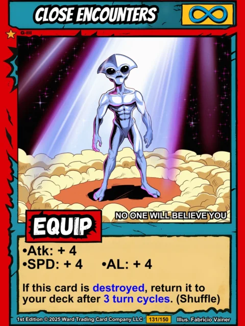 Alternative view of Close Encounters Fantasy Canvas Artwork from Ward TCG