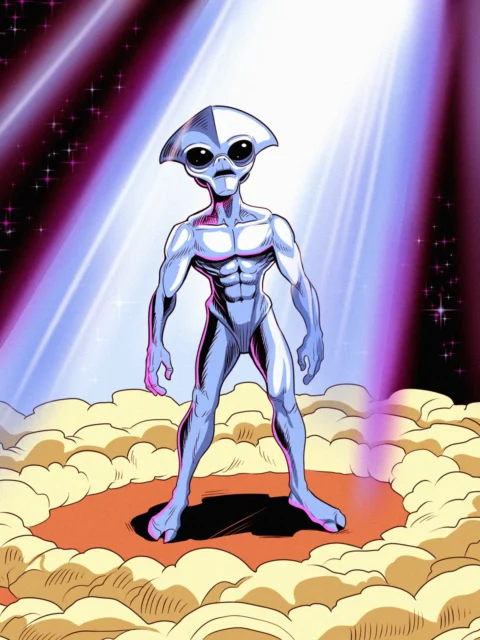 Alternative view of Close Encounters Art Fantasy Canvas Print from Ward TCG