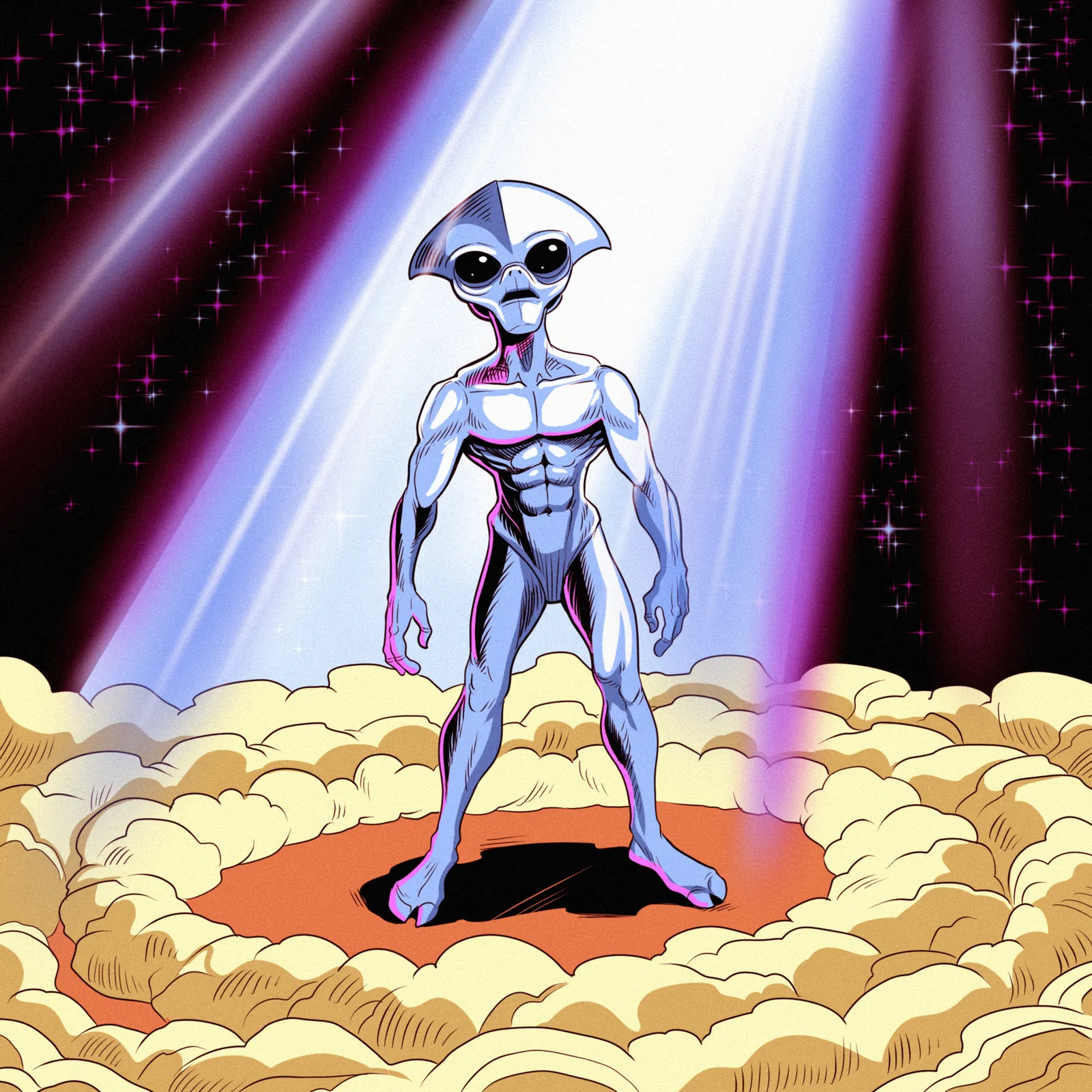 Close Encounters Art Fantasy Canvas Print from Ward TCG - Image 2