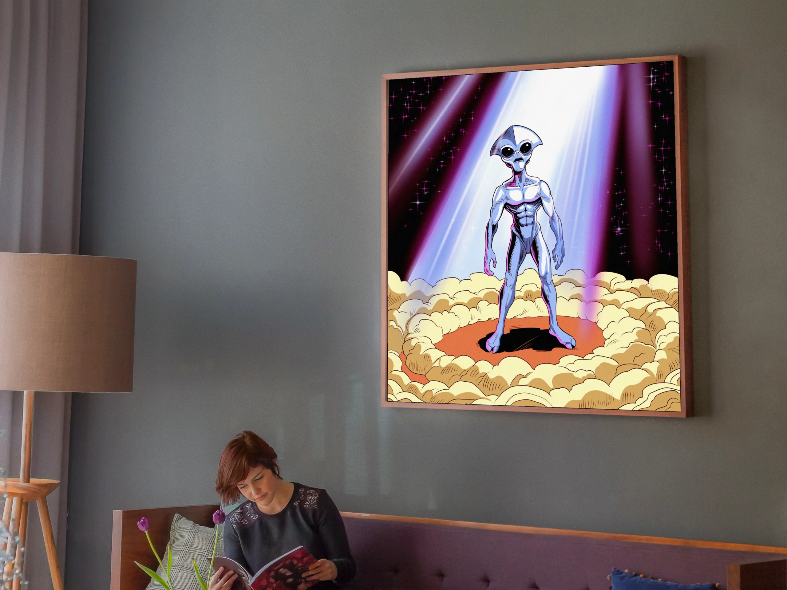 Close Encounters Art Fantasy Canvas Print from Ward TCG - Image 3