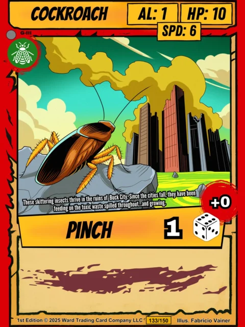 Alternative view of Cockroach Fine Art Canvas from Ward TCG