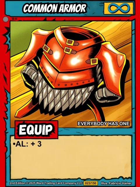 Alternative view of Common Armor Fine Art Canvas from Ward TCG