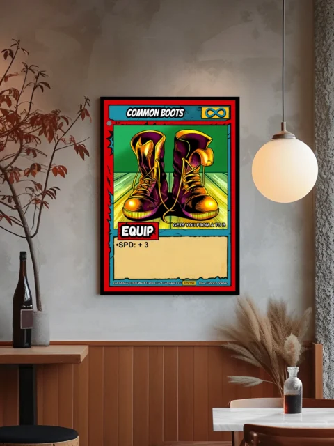 Common Boots Fantasy Wall Art from Ward TCG