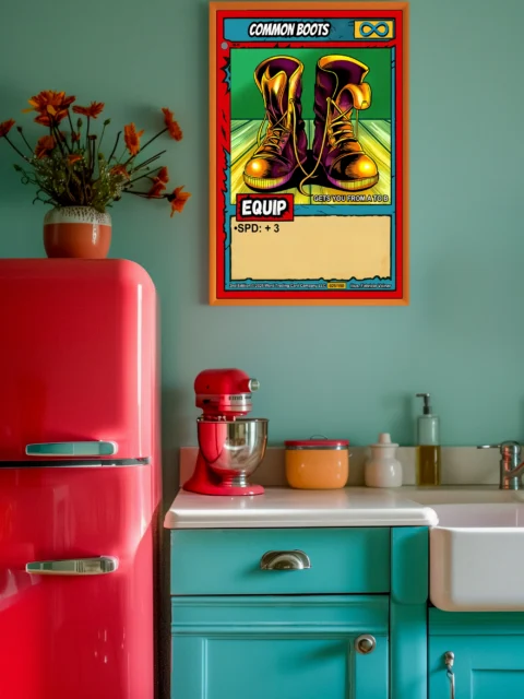 Common Boots Fantasy Wall Art from Ward TCG