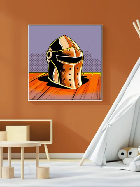 Common Helmet Art Fantasy Canvas Print from Ward TCG