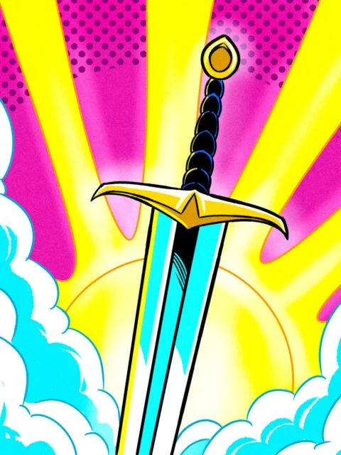 Alternative view of Common Sword Art Fantasy Canvas Artwork from Ward TCG