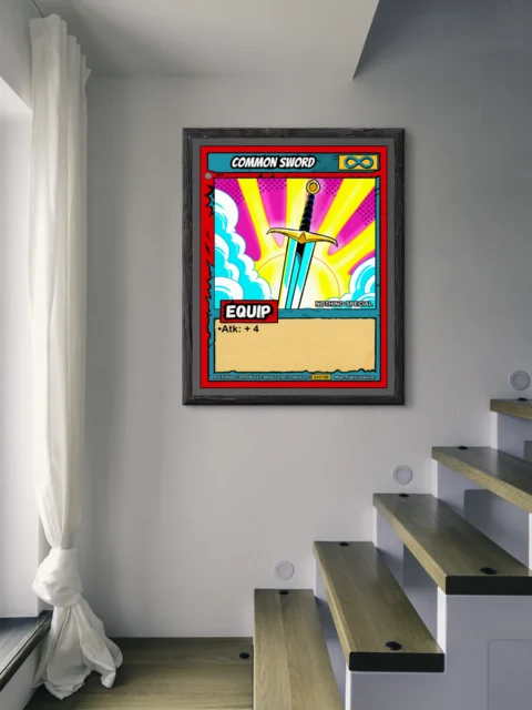 Common Sword Canvas Wall Art from Ward TCG