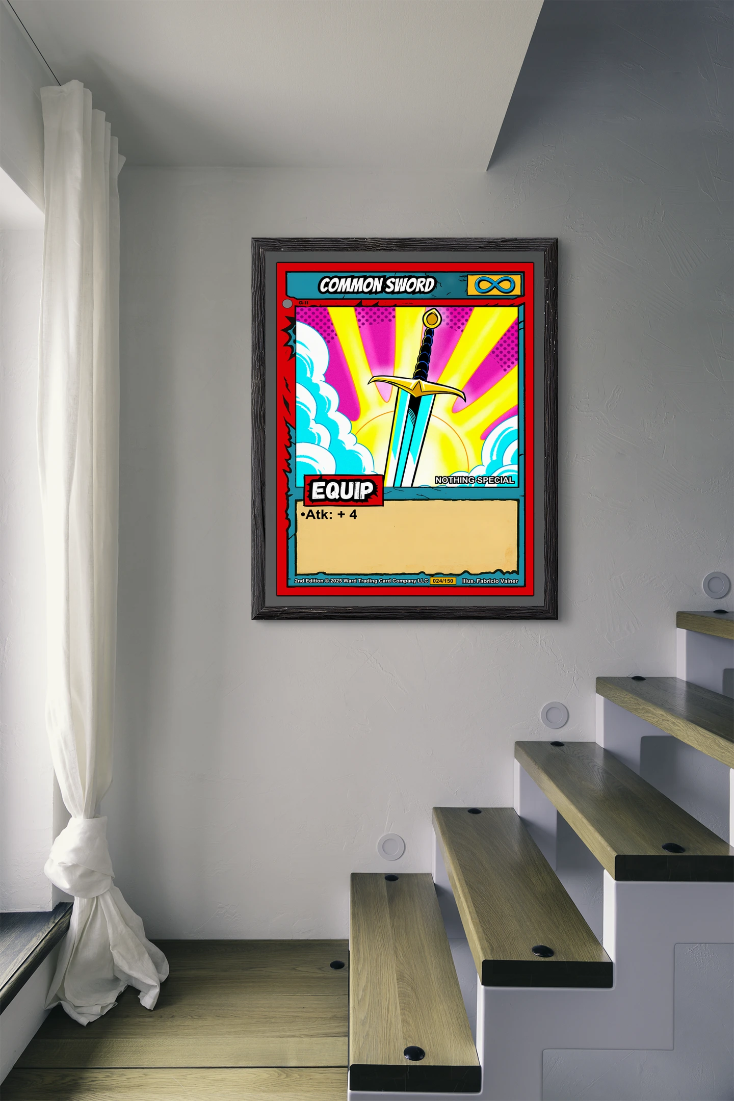 Common Sword Canvas Wall Art from Ward TCG