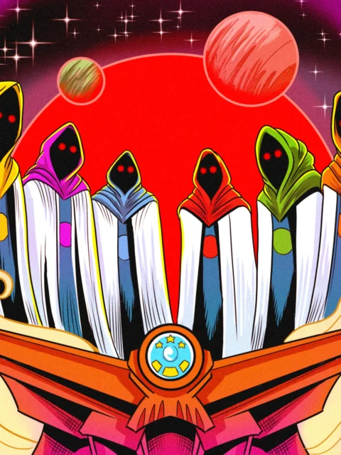 Alternative view of Concil Of The Cosmos Art Gallery Canvas Print from Ward TCG