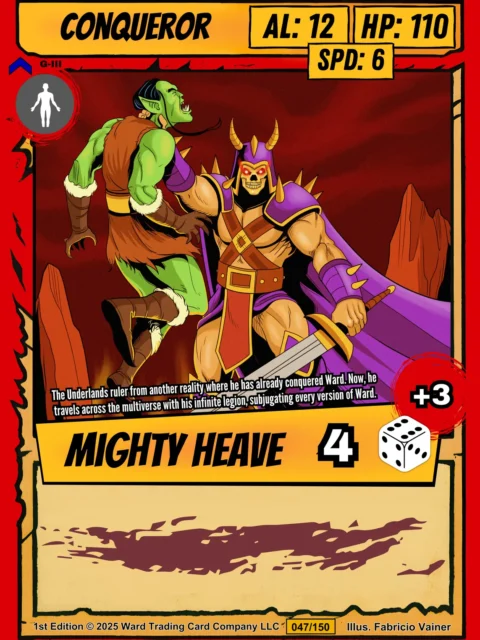 Alternative view of Conqueror Canvas Art Print from Ward TCG