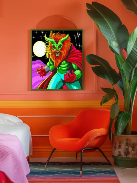 Cosmic Demon Art Fantasy Canvas Print from Ward TCG