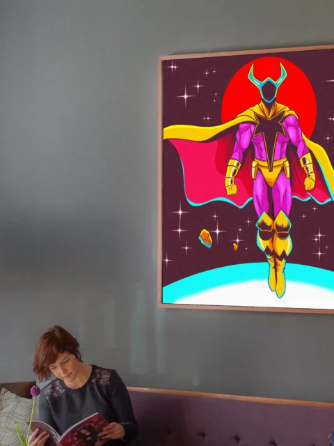 Cosmic Negation Art Fantasy Canvas Artwork from Ward TCG