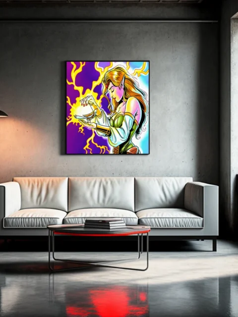 Cure Minor Wounds Art Fantasy Art Print from Ward TCG