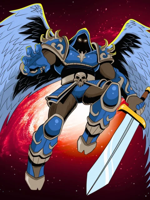 Alternative view of Dark Angel Alt 2 Art Gallery Archival Print from Ward TCG