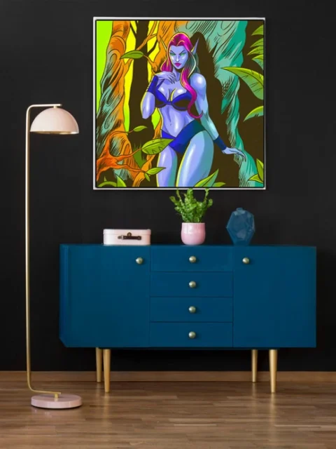 Dark Elf Art Fantasy Wall Art from Ward TCG