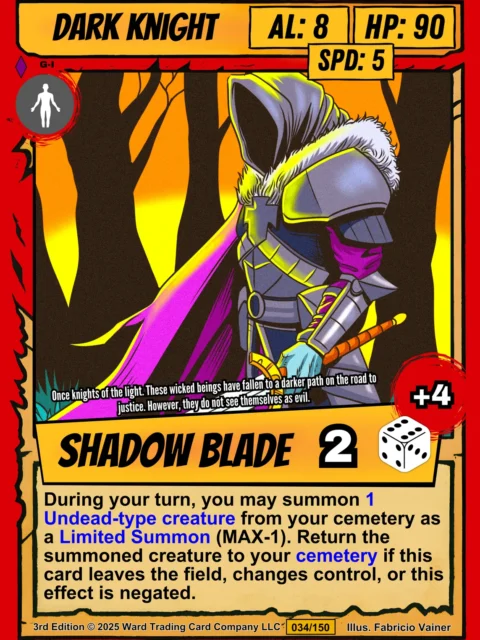 Alternative view of Dark Knight Canvas Art Print from Ward TCG