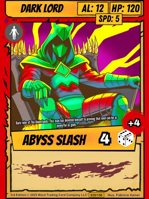 Alternative view of Dark Lord Fantasy Art Print from Ward TCG