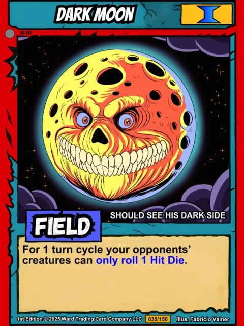 Alternative view of Dark Moon Fantasy Canvas Print from Ward TCG