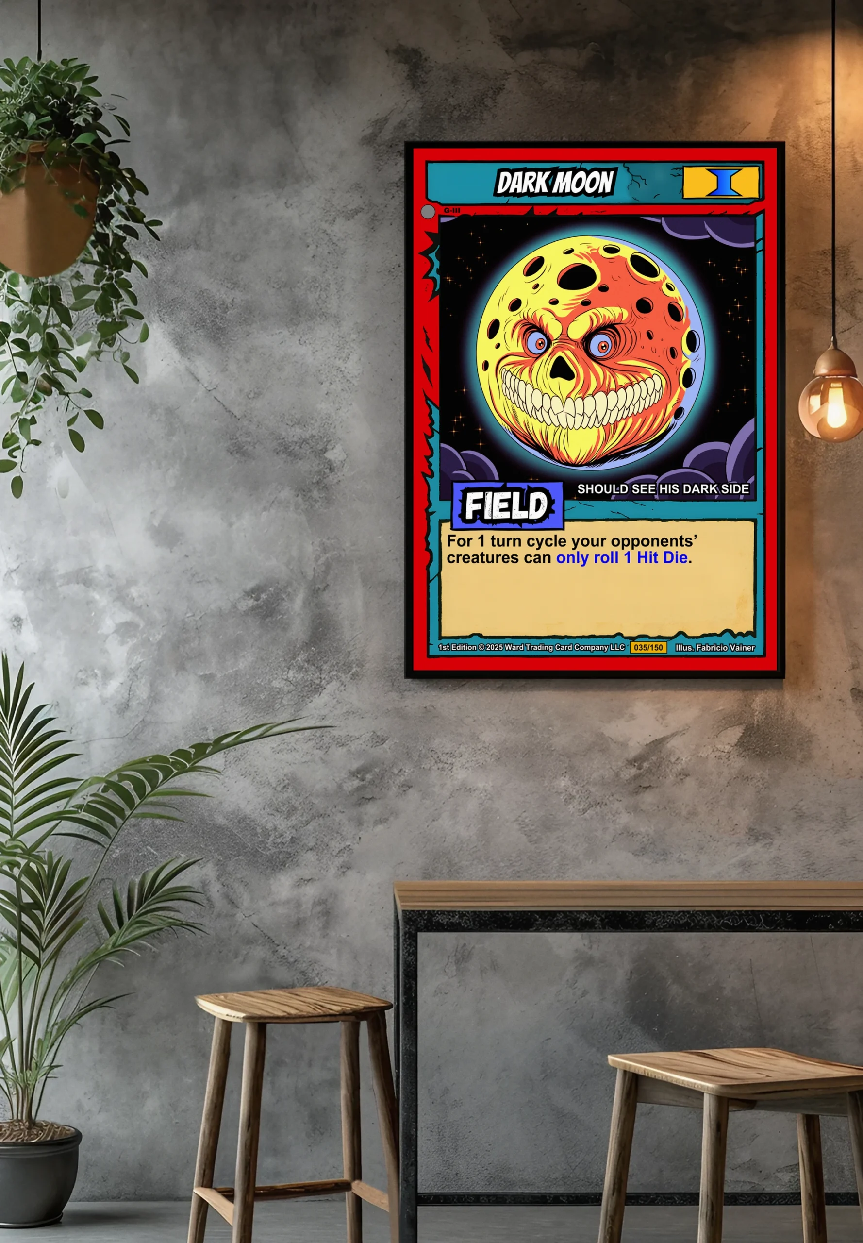 Dark Moon Fantasy Canvas Print from Ward TCG - Image 3