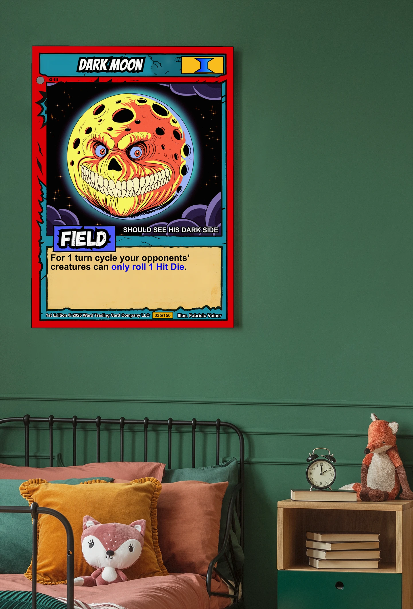 Dark Moon Fantasy Canvas Print from Ward TCG