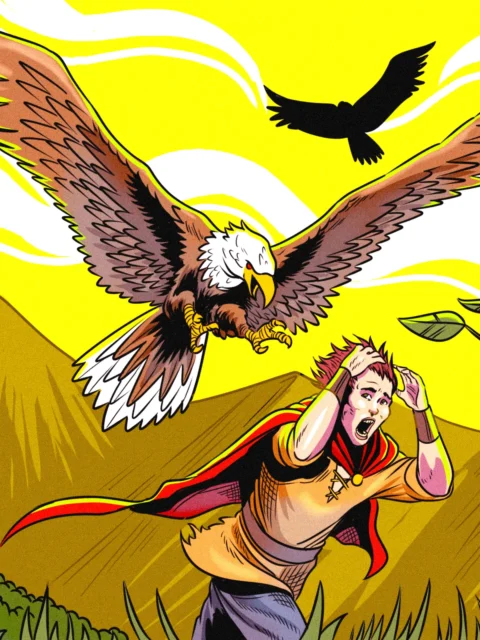 Alternative view of Death From Above Art Canvas Wall Art from Ward TCG