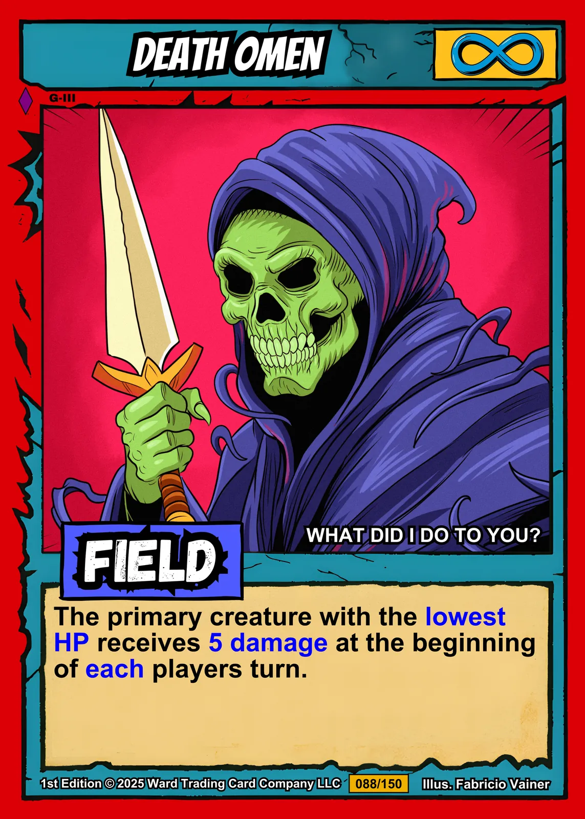 Death Omen Fine Art Canvas from Ward TCG - Image 2