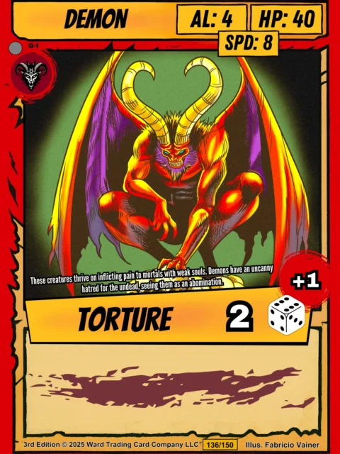 Alternative view of Demon Gallery Canvas Print from Ward TCG