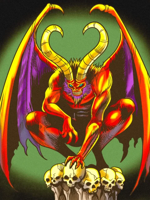 Alternative view of Demon Art Gallery Archival Print from Ward TCG